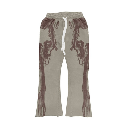 Up In Smoke Flare Pant Brown